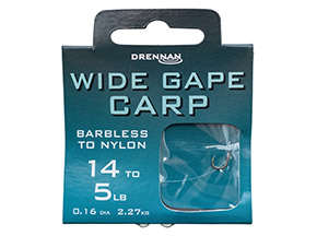 Drennan Carp Feeder Hair Rigs Eyed Barbless Hooks To Nylon – Willy