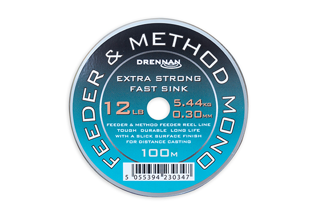 Drennan Feeder & Method Mono Fast Sink 12Ib 250mtr Spools